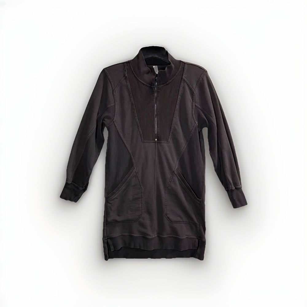 Daily Practice by Anthropologie Sweater Dress Women's Small Quarter‎ Zip Sleeves